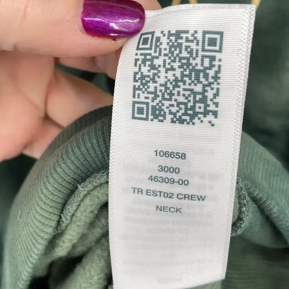 True Religion Logo Crewneck Sweatshirt Duck Green Camouflage Size 2XL